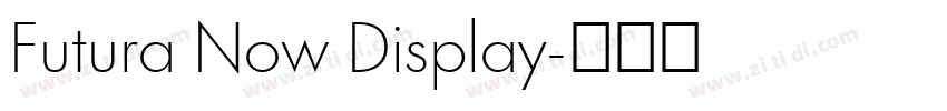 Futura Now Display字体转换